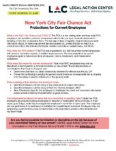 New York City Fair Chance Act Protections for Current Employees | Legal Action Center