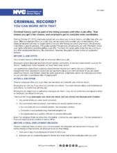 Criminal Record You Can Work With That | NYC Commission on Human Rights
