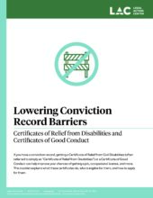 Lowering Conviction Record Barriers Certificates of Relief from Disabilities and Certificates of Good Conduct | Legal Action Center