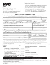 NYC Birth Certificate