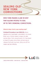 Sealing Old New York Convictions | Legal Action Center